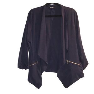 💋 Navy blue with blazer like with zipper